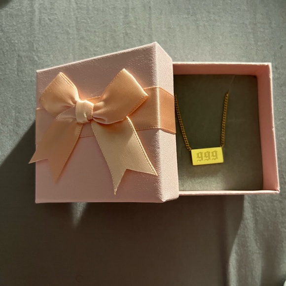 Angel Number Necklaces | Gold Stainless Steel - Picture 2 of 2